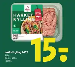 Coop 365 Hakket kylling 7-10% tilbud