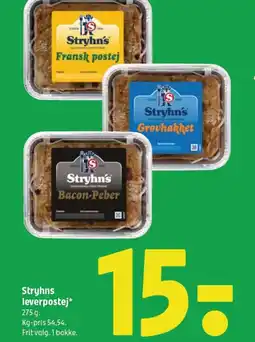 Coop 365 Stryhns leverpostej* tilbud