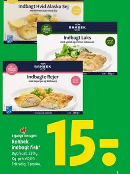 Coop 365 2 gange om ugen Rahbek indbagt fisk tilbud