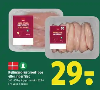 Coop 365 Kyllingebryst med lage eller inderfilet tilbud