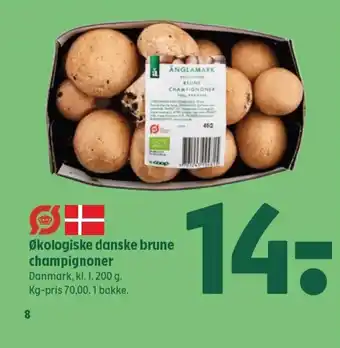 Coop 365 Økologiske danske brune champignoner tilbud