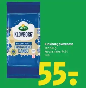 Coop 365 Klovborg skæreost tilbud