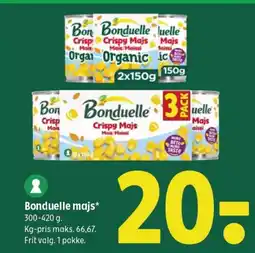 Coop 365 Bonduelle majs tilbud