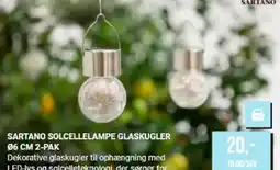 Harald Nyborg SARTANO SOLCELLELAMPE GLASKUGLER 06 CM 2-PAK tilbud