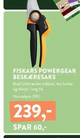 Plantorama FISKARS POWERGEAR BESKÆRESAKS tilbud