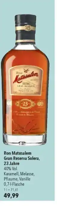 Citti Ron Matusalem Gran Reserva S 23 Jahre olera, tilbud