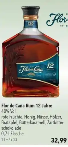 Citti Flor de Caña Rum 12 Jahre 40% Vol. tilbud