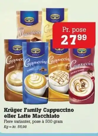 Poetzsch Padborg Krüger Family Cappuccino eller Latte Macchiato tilbud