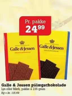 Poetzsch Padborg Galle & Jessen pålægschokolade tilbud