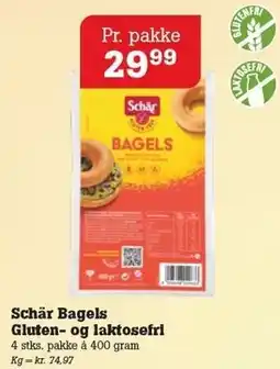 Poetzsch Padborg Schär Bagels Gluten- og laktosefri tilbud