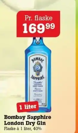 Poetzsch Padborg Bombay Sapphire London Dry Gin tilbud