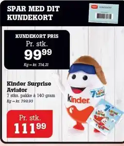 Poetzsch Padborg Kinder Surprise Aviator tilbud