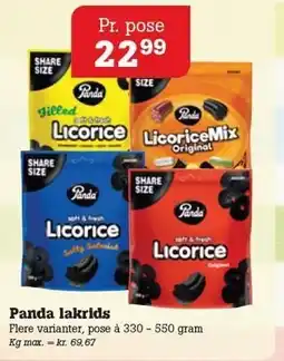 Poetzsch Padborg Panda Lakrids tilbud