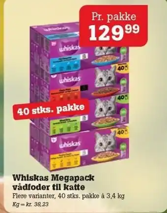 Poetzsch Padborg Whiskas Megapack vådfoder til katte tilbud