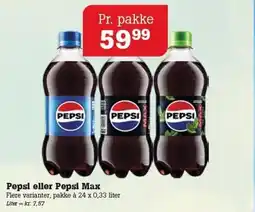 Poetzsch Padborg Pepsi eller Pepsi Max tilbud