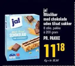 Poetzsch Padborg ja! Müslibar med chokolade - uden tilsat sukker tilbud