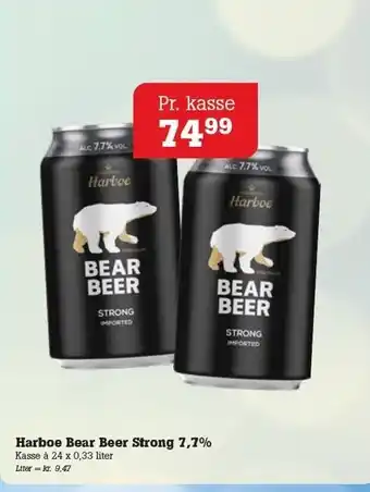 Poetzsch Padborg Harboe Bear Beer Strong 7,7% tilbud