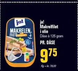 Poetzsch Padborg ja! Makrelfilet i olie tilbud