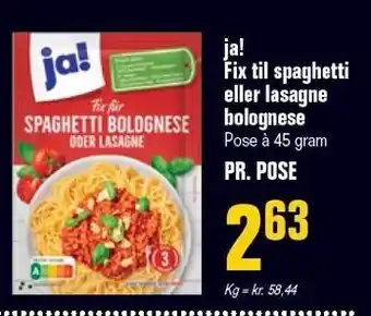 Poetzsch Padborg ja! Fix til spaghetti eller lasagne bolognese tilbud