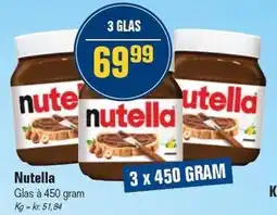 Otto Duborg Nutella - 3 GLAS tilbud