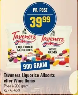 Otto Duborg Taveners Liquorice Allsorts eller Wine Gums tilbud