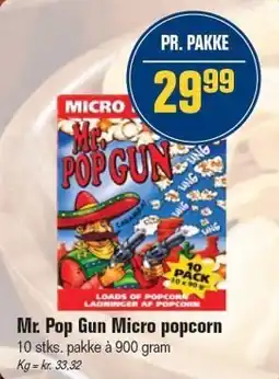 Otto Duborg Mr. Pop Gun Micro popcorn tilbud