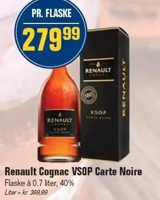 Otto Duborg Renault Cognac VSOP Carte Noire tilbud