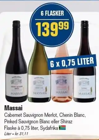 Otto Duborg Massai - 6 x 0,75 LITER tilbud