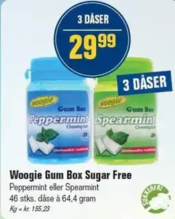 Otto Duborg Woogie Gum Box Sugar Free - 3 DÅSER tilbud