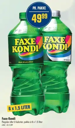 Otto Duborg Faxe Kondi 6 x 1,5 liter tilbud