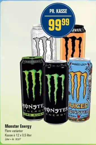 Otto Duborg Monster Energy 12 x 0,5 l tilbud