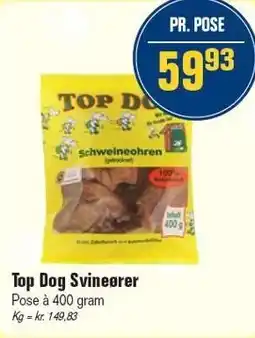 Otto Duborg Top Dog svineører 400 g tilbud