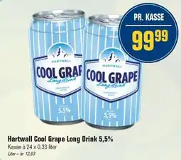 Otto Duborg Hartwall Cool grape Long Drink 24 x 0,33 liter tilbud