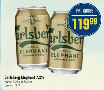 Otto Duborg Carlsberg Elephant 24 x 0,33 liter tilbud