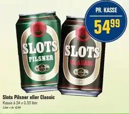 Otto Duborg SLOTS PILSNER ELLER CLASSIC 24 x 0,33 l tilbud