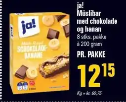 Otto Duborg ja! Müslibar med chokolade og banan tilbud