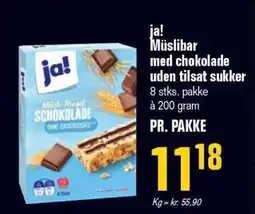 Otto Duborg ja! Måuslibar med chokolade uden tilsat sukker tilbud