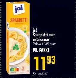 Otto Duborg ja! Spaghetti med ostesauce tilbud