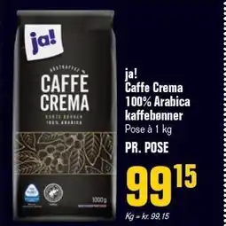 Otto Duborg ja! Caffe Crema 100% Arabica kaffebønner tilbud