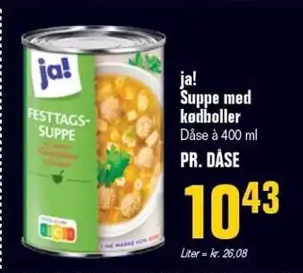 Otto Duborg ja! Suppe med kødboller tilbud