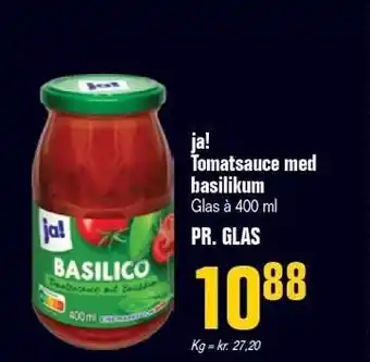 Otto Duborg ja! Tomatsauce med basilikum tilbud