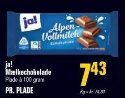 Otto Duborg ja! Mælkechokolade tilbud