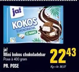 Otto Duborg ja! Mini kokos chokoladebar tilbud