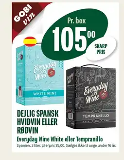 Min Købmand Everyday Wine White eller Tempranillo tilbud