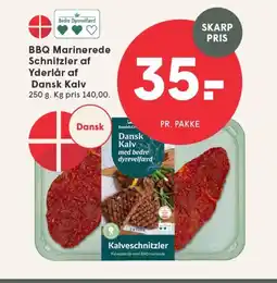 SPAR BBQ Marinerede Schnitzler af Yderlår af Dansk Kalv tilbud