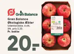 SPAR Grøn Balance Økologiske Æbler tilbud