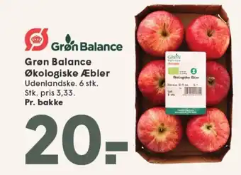 SPAR Grøn Balance Økologiske Æbler tilbud