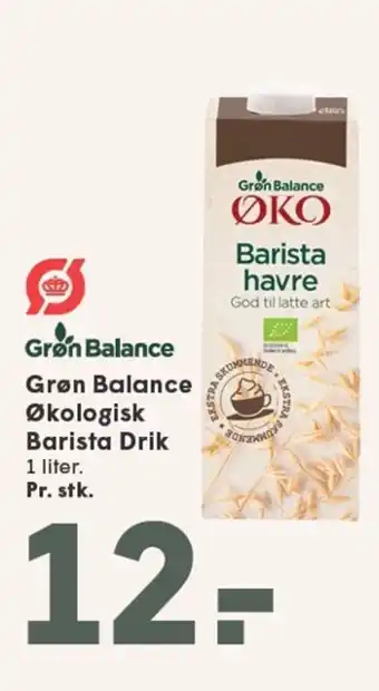 SPAR Grøn Balance Økologisk Barista Drik tilbud