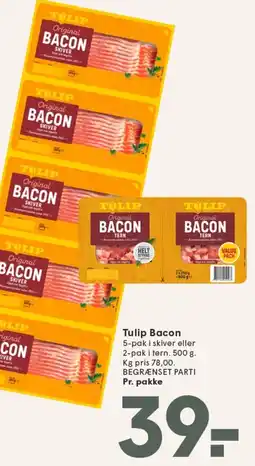 SPAR TULIP Bacon tilbud