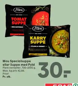 SPAR Mou Specialsuppe eller Suppe med Fyld tilbud